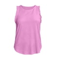 thumbnail image 3 of Hngshg Camisoles Grande Taille pour Femmes à Volants Sans Manches Amples Décontractées Col Rond T-Shirts Classiques Été Vacances Sortie Tee, 3 of 6
