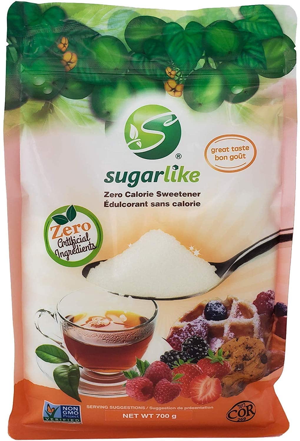 SugarLike Monk Fruit Sweetener (700g) Zero Calorie & Zero Carbs, Keto