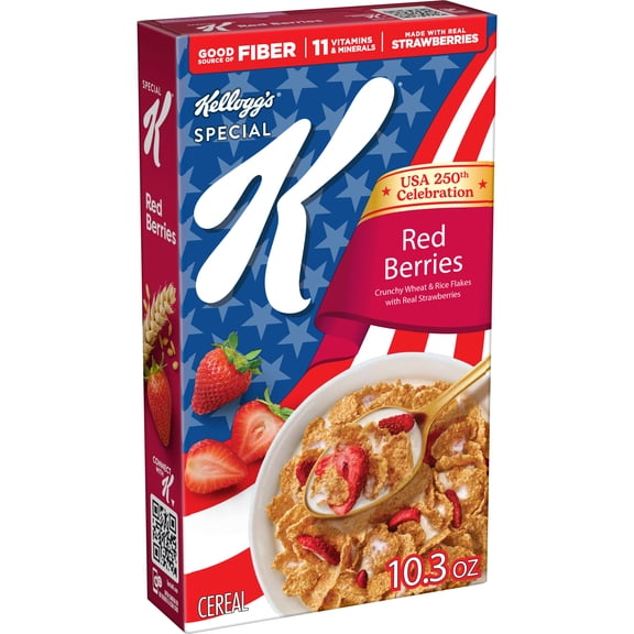 Kellogg's Special K Red Berries Breakfast Cereal, Family Breakfast, 10.3 oz