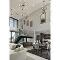 thumbnail image 2 of Progress Lighting Astra 6-Light Chandelier, Antique Bronze, Steel, Space-Age Design, Satin Brass Finish, No Shade, 2 of 15