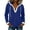 Dark Blue, variant on Christmas Sweater for Women Hooded Fuzzy Long Sleeve Winter Warm Casual Base Layer Pullover Top@Hot Pink,S