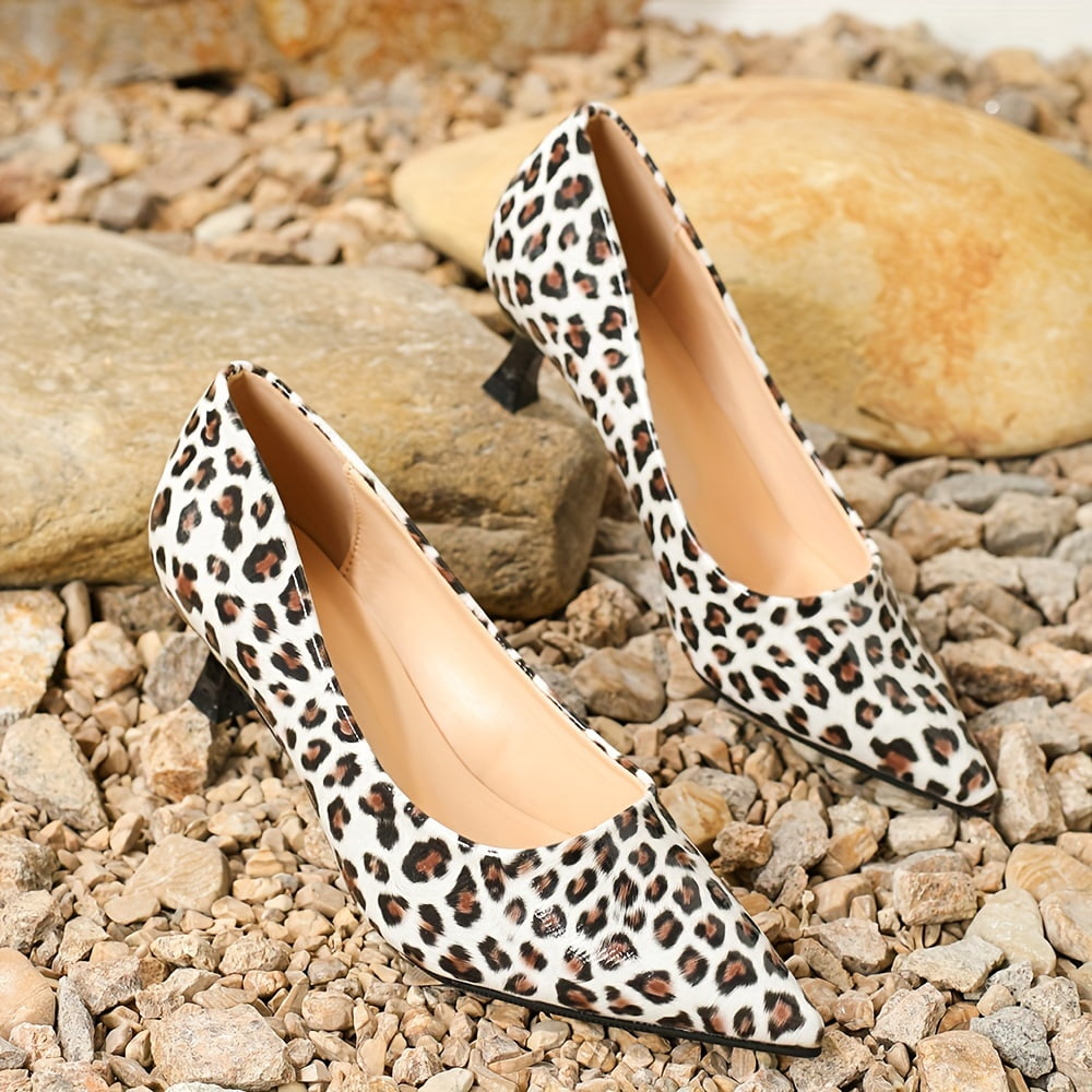 Office leopard print heels hotsell