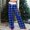 Blue 1, variant on Niaviben Christmas Pants for Women Baggy Sweatpants Wide Leg Pants Woman Christmas Pajamas Pants for Women Womens Sweat Pants Womens Christmas Pants Sweatpants for Women Blackish Green L