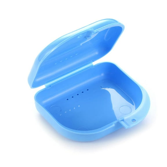 1 Pcs Oral Protection Storage Case, Denture Storage Case, with Vent Hole, Suitable for Office, Travel, Home - Light and Small, Snap-Tight Retainer Holds