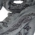 thumbnail image 3 of Premium Music Notes & Chords Fashion Scarf Wrap, 3 of 3