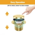 thumbnail image 5 of Gold Tub Drain Overflow Kit-Universal Bathtub Drain Replacement with 2Hole Overflow Faceplate Set,Tip-Toe Conversion Kit, 5 of 5