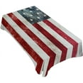thumbnail image 1 of National Flag Tablecloth Decor Patriotic Vintage Classic Graffiti Table Cloth Dining Room Kitchen Table Cover 60" X 84" Oblong/Rectangle, 1 of 6