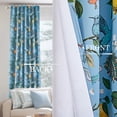 thumbnail image 6 of Jainmy Farmhouse Hummingbird Patterned Curtain,Thermal Insulated Blackout Curtains for BedroomDining Living Room,Rod Pocket Back Tab Drapes,52x63 inch,Set of 2, Light Blue, 6 of 9
