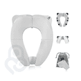 thumbnail image 5 of Baby Proof Me Essentials Foldable Toddler Toilet Seat Cover, Travel Potty Seat with Splash Guard, White, 5 of 9
