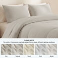 thumbnail image 5 of U by Bedsure 3 Pieces King Comforter Bedding Set, Beige Bed Comforter Set for All Seasons, 1 Lightweight Prewashed Comforter and 2 Pillowcases, 5 of 7
