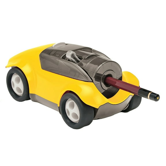 The GO Racecar Pencil Sharpener - Yellow - by ITOYA