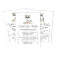 thumbnail image 1 of Inkdotpot Gender Neutral Who Knows Mommy BestBaby Shower GameCards-FunActivity Cards Set Of 50Floral Raccoon Party Theme, 1 of 5