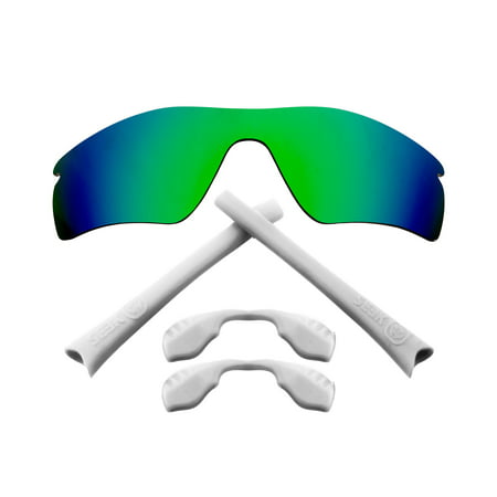 Replacement Lenses Kit Compatible with OAKLEY RADAR PATH Polarized Green & White