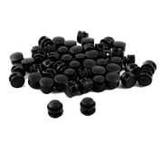 Black Plastic 7mm x 5mm Two Hole Spring Loaded Clamps Drawstring Rope Cord Locks Toggles Buckle Stoppers 50 Pcs