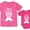 Toddler Pink / Baby Wow pink, variant on Sibling Shirts Set Big Sister Shirt Little Sister Bodysuit Mermaid Shirts Girls Toddler Pink 3T / Baby Wow pink NB (0-3M)