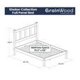 thumbnail image 3 of Grain Wood Furniture Shaker Platform Bed, 3 of 5
