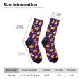 thumbnail image 2 of Fotbe Candy Corn (2) Calcetas Largas con Estampado para Hombre y Mujer – Calcetas de Compresión Transpirables y Elásticas, Viajar y Uso Diario Talla 5-11, 2 of 6