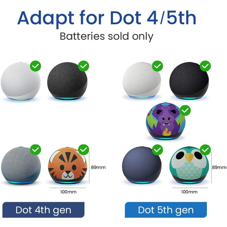 GGMM D5 Battery Base for Echo Dot ( 5th Gen, 2022 release)/(4th