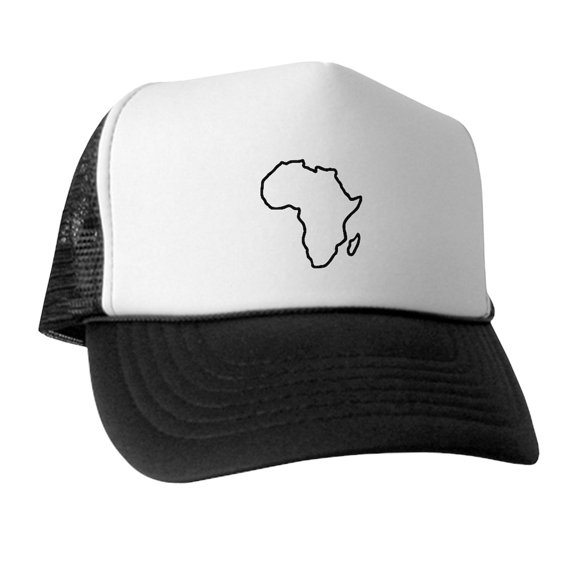 CafePress - Africa Map - Adjustable Unisex Printed Trucker Hat with Mesh Back