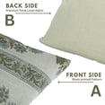 thumbnail image 5 of Fabdivine Hand Block Print Pillow Covers for a Vibrant Home, 20"X20", Thick Linen Pillow Covers, Morpankh, 5 of 7