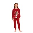 thumbnail image 3 of Themed Kids Pajama Cozy Holiday Print Loungewear For Girls Festive Family Sleepwear Soft Two Piece Outfit, 3 of 5