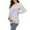Blue, variant on KIHOUT Maternity Clothes for Women Cotton Round Neck Long Sleeve Gradient Color Pocket Tie-Dye Home Top