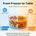 thumbnail image 3 of Naeqieo 196oz Trifle Glass Bowl, Round Crystal Clear Glass Bowl with Airtight Bamboo Lid, Serving Bowl for Salad, Cake, Fruit, Dessert & Party, 3 of 8