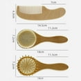 thumbnail image 7 of Hengswere Baby Brush and Comb Set, 4Pcs Wooden, Baby Hair Brush, Cradle Cap Brush, Baby Brush Set for Newborns, Infant Hair Brush, 7 of 7