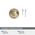 thumbnail image 4 of Amerock Enlivity 1-1/4 inch (32mm) Diameter Golden Champagne Cabinet Knob, 4 of 5