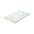 thumbnail image 2 of Hellerman-Tyton FPDUAL-W Single-Gang 2-Port Flush Mount Face-Plate, White, 2 of 3