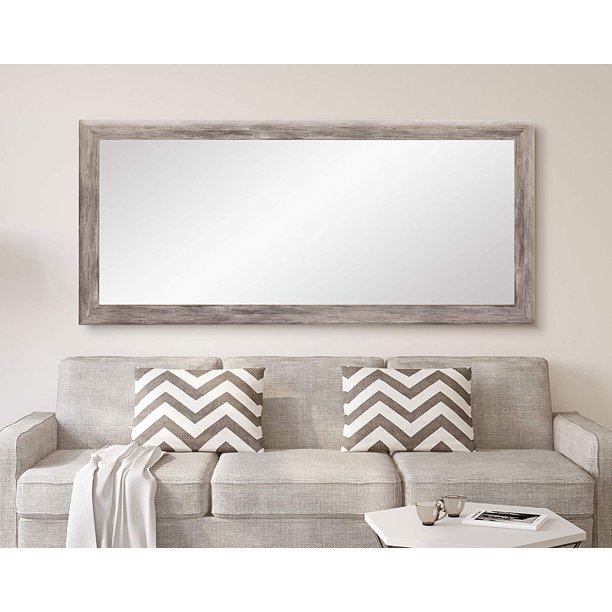 BrandtWorks Weathered Barnwood Leaning Floor Mirror
