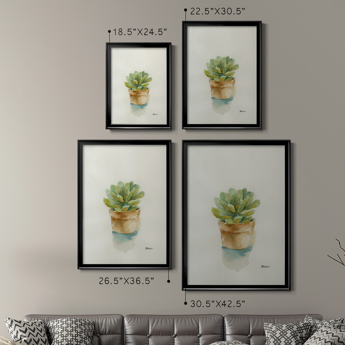 Succulent II Premium Framed Print - Ready to Hang