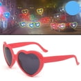 thumbnail image 2 of Lentes de corazón Gafas de refracción Gafas de efectos especiales de amor en forma de corazón Gafas de sol de moda, 2 of 5