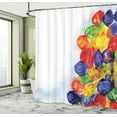 thumbnail image 5 of Ambesonne Fish Shower Curtain, Watercolor, 69"Wx84"L, Multicolor, 5 of 5
