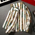 thumbnail image 4 of Abrigo de jeans con botones para hombre Otoño Raya con estampado Chaquetas vaqueras Hombre Estética de tela Vintage Invierno 2024 Moda Joker G Y2k, 4 of 5