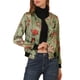 thumbnail image 1 of Chaqueta bomber para mujer Inspire Chic, corte slim, ligera, con cremallera, talla XL, verde claro, 1 of 8
