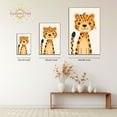thumbnail image 4 of Eastern Print Cute Leopard Cartoon Safari Nursery Poster Wall Decor, Colorful Minimal Animal Wall Prints for Baby Room, Bedroom Home Office Classroom Must Have Decoration, UNFRAMED, 20x30, 4 of 4