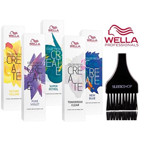 Semi Tint - Wella COLOR FRESH CREATE Semi Permanent Shades Hair Color (w/ Sleek Tint Brush) - Tomorrow Clear