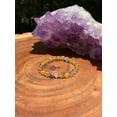 thumbnail image 3 of Natural Citrine & Crystal Quartz 8mm Round Shape Smooth Cut Beads Stretchable Bracelet for Men & Women., 3 of 4