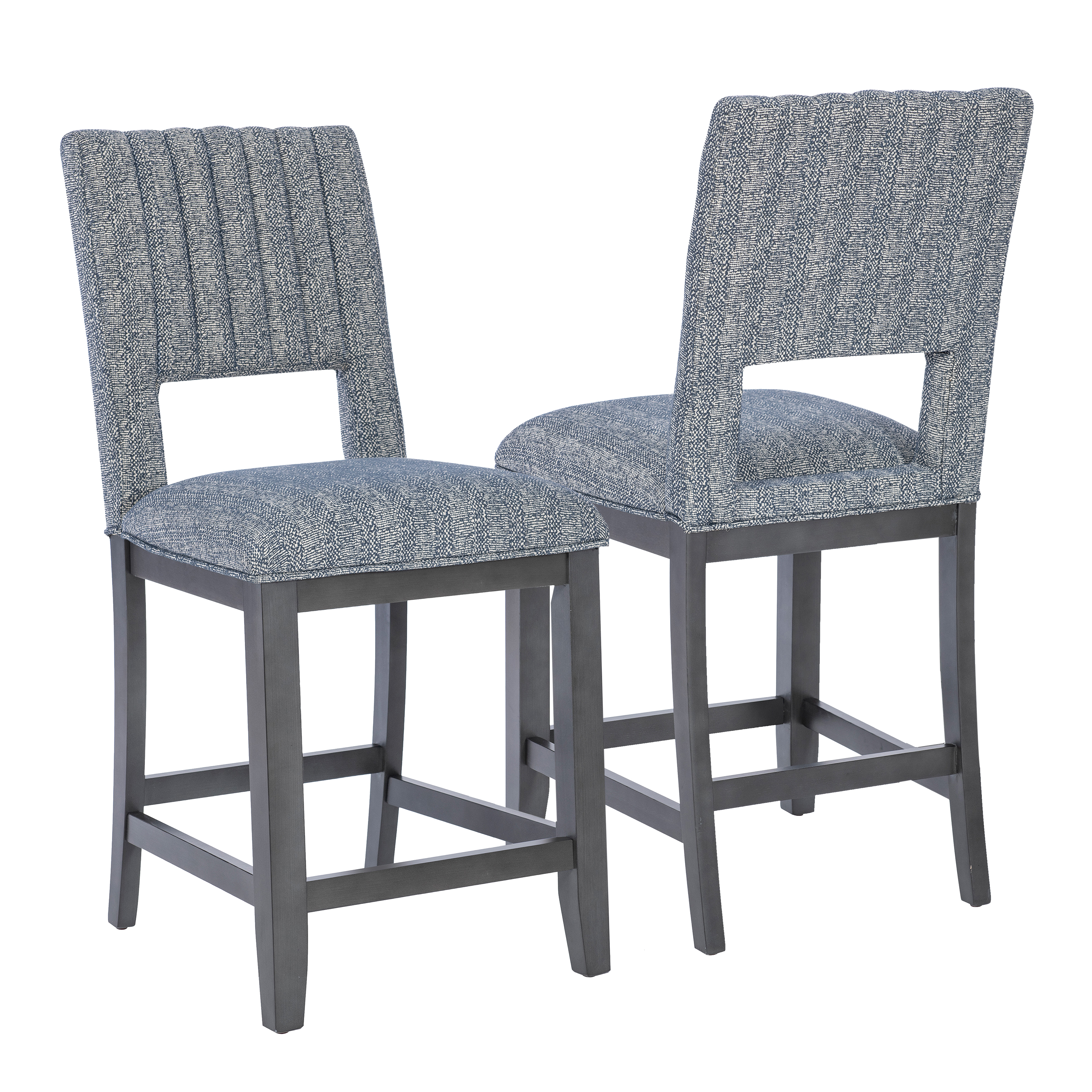 Powell Rankin 25" Indoor Counter Stool, set of 2, Charcoal