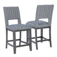 thumbnail image 2 of Powell Rankin 25" Indoor Counter Stool, set of 2, Charcoal, 2 of 10
