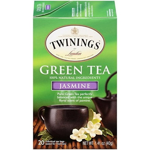 Twinings Jasmine Green Tea - 20 Tea Bags (Pack Of 6)