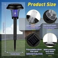thumbnail image 2 of 4 Pack Solar Mosquito Killer Waterproof Outdoor Mosquito Killer and Lighting Mosquito Repellent Lamp for Indoor Outdoor Garden Patio, Purple and White, 2 of 5