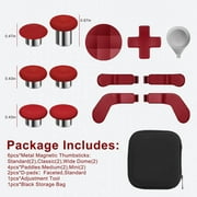OIEXI Elite Series 2 Controller Wireless 13 in 1 Metal Thumbsticks, for Xbox One, Red, 13 Count
