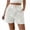 White, variant on ZQUUVOU Women's Casual Shorts High-Waiste Button Shorts(Black,L)