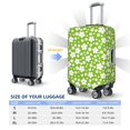 thumbnail image 6 of Daiia Green White Flowers Luggage Cover, Thickened Washable Travel Luggage Covers, Elastic Unique Baggage Covers for 18-20 inch Luggage-Small, 6 of 9