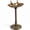 Brown, variant on Ktaxon Solar Fountain Bird Bath, Coquille, 19in Resin Garden Decor for Outdoors, Weather Resistant , Dark Green