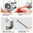 thumbnail image 4 of Manual Meat Grinder Sausage Maker Homemade Burger Patties Hand Operated Kitchen Tool, 4 of 7