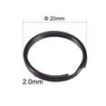 thumbnail image 3 of Unique Bargains 2x20mm Open Flat Split Keyring Connector Electrophoretic Paint Iron 20 Count, 3 of 6
