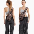 thumbnail image 6 of Floral Crossbody Sling Backpack for Womens Causal Sling Bag with Adjustable Shoulder Straps for Travel Hiking Chest Bag Daypack Anti-theft Purse, 6 of 6